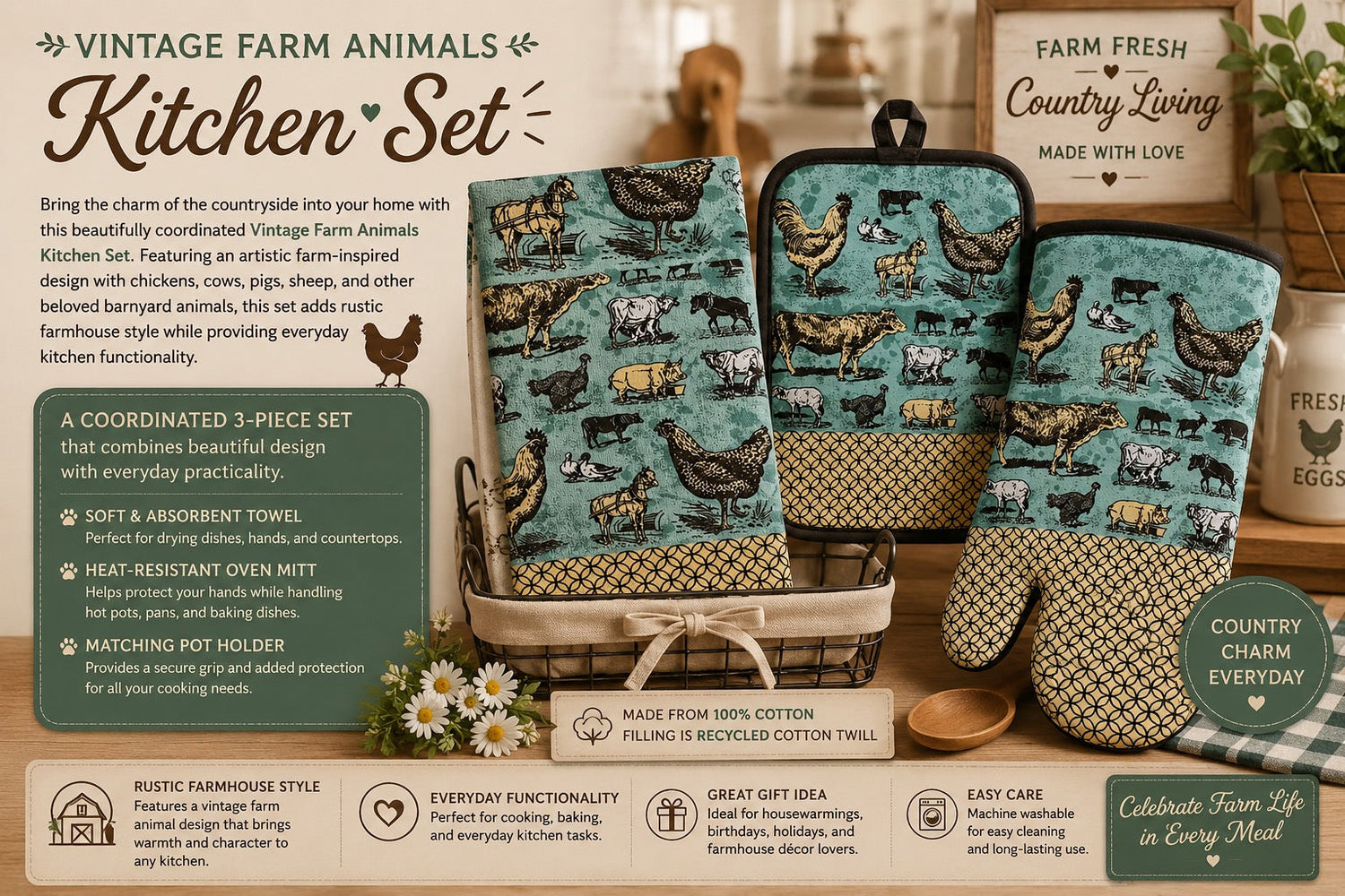 Vintage Farm Animals
